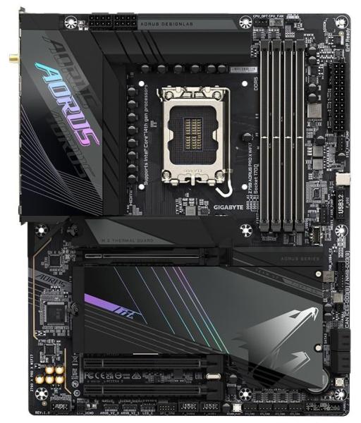Материнська плата Gigabyte Z790 AORUS PRO X WIFI7 (Z790 AORUS PRO X WIFI7) (Socket 1700, Intel Z790, ATX) Б/в
