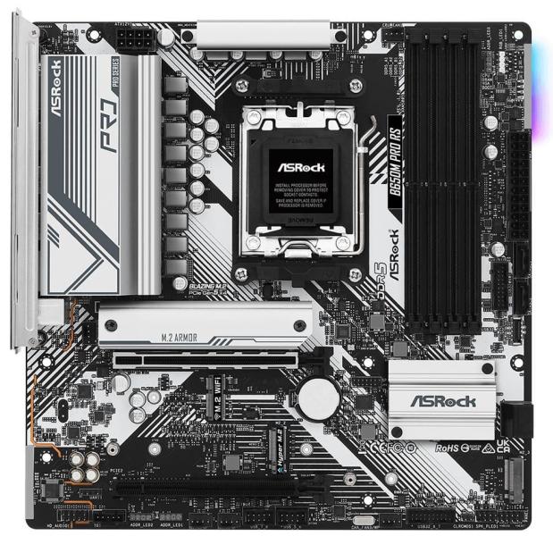 Материнська плата AsRock B650M PRO RS (B650M PRO RS) (Socket AM5, AMD B650, Micro-ATX)
