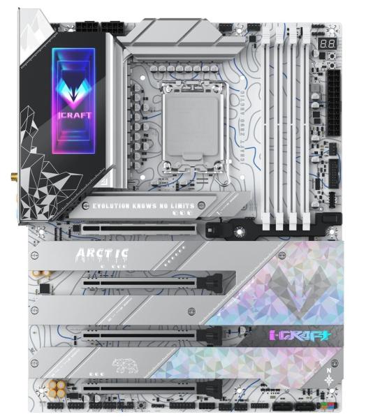 Материнська плата MAXSUN iCraft Z890 ARCTIC (MS-ICRAFT Z890 ARCTIC) (Socket 1851, Intel Z890, ATX)