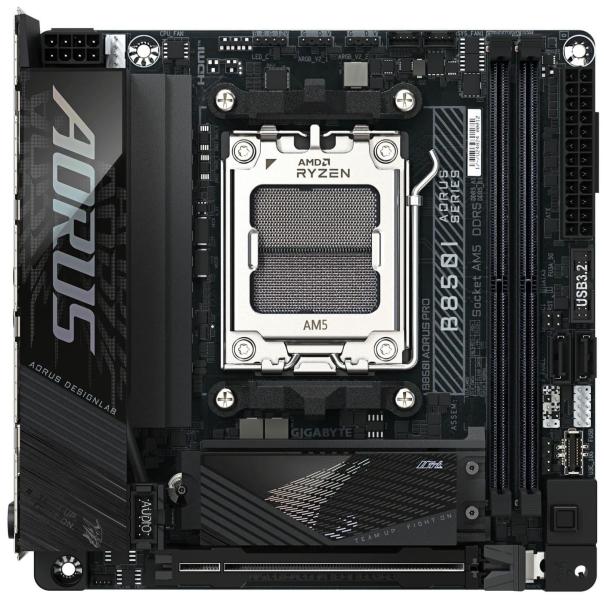 Материнська плата Gigabyte B850I AORUS PRO (B850I AORUS PRO) (Socket AM5, AMD B850, Mini-ITX) Б/в