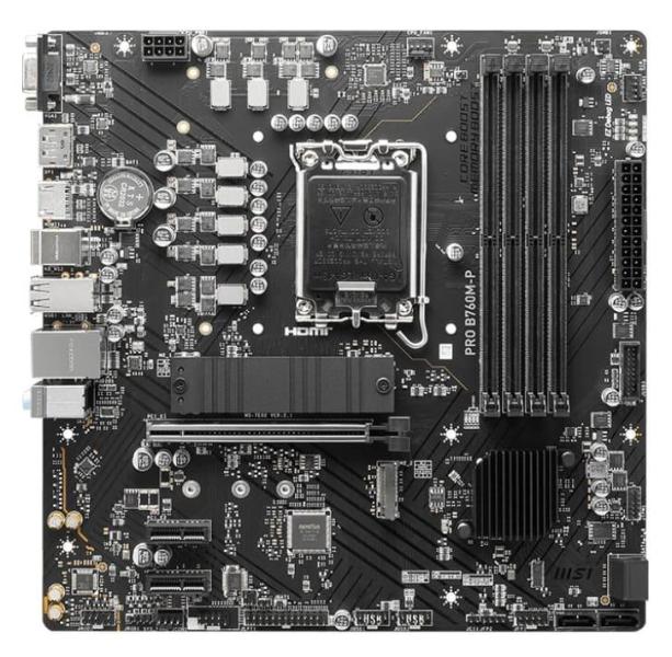 Материнська плата MSI Pro B760M-P (PRO B760M-P) (Socket 1700, Intel B760, Micro-ATX)