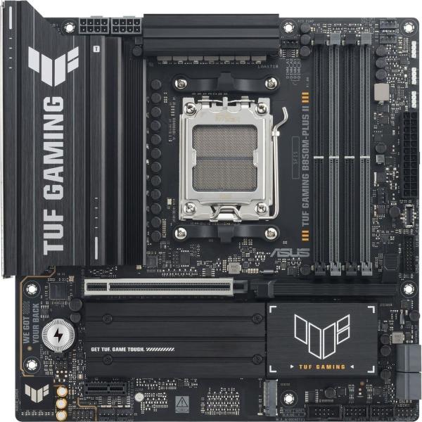 Материнська плата ASUS TUF GAMING B850M-PLUS II (TUF GAMING B850M-PLUS II) (Socket AM5, AMD B850, Micro-ATX)