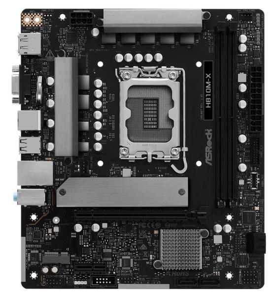 Материнська плата ASRock H810M-X (H810M-X) (Socket 1851, Intel H810, Micro-ATX)