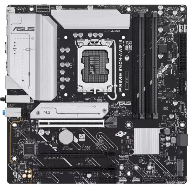Материнська плата ASUS PRIME B760M-A WIFI II (PRIME B760M-A WIFI II) (Socket 1700, Intel B760, Micro-ATX)