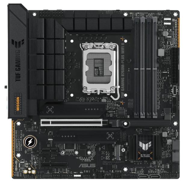 Материнська плата ASUS TUF GAMING B760M-PLUS WIFI II (TUF GAMING B760M-PLUS WIFI II) (Socket 1700, Intel B760, Micro-ATX)