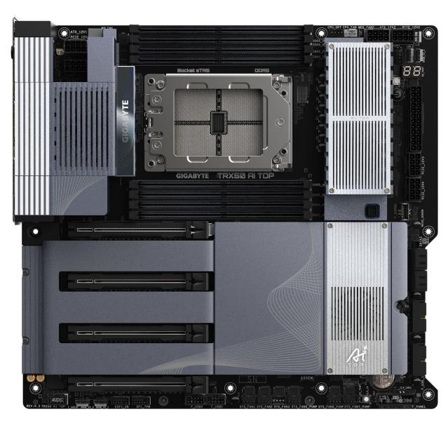 Материнська плата GIGABYTE TRX50 AI TOP (TRX50 AI TOP) (Socket TR5, AMD TRX50, EEB)