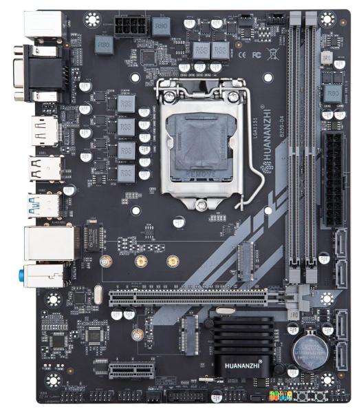 Материнська плата Huananzhi B250-D4 (B250-D4) (Socket 1151, Intel B250, Micro-ATX)