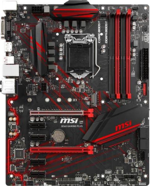 Материнська плата MSI B360 Gaming Plus (B360 Gaming Plus) (Socket 1151 v2, Intel B360, ATX) Б/в
