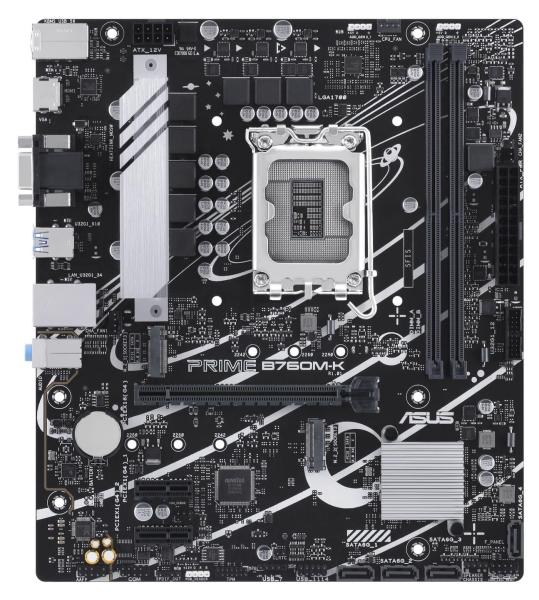 Материнська плата ASUS PRIME B760M-K (PRIME B760M-K) (Socket 1700, Intel B760, Micro-ATX)