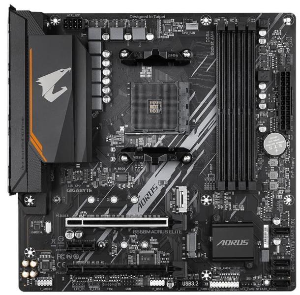 Материнська плата GIGABYTE B550M Aorus Elite (B550M AORUS ELITE) (Socket AM4, AMD B550, Micro-ATX)