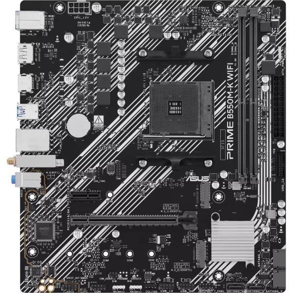 Материнська плата ASUS PRIME B550M-K WIFI (PRIME B550M-K WIFI) (Socket AM4, AMD B550, Micro-ATX)