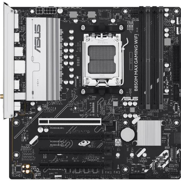Материнська плата ASUS B850M MAX GAMING WIFI (B850M MAX GAMING WIFI) (Socket AM5, AMD B850, Micro-ATX)
