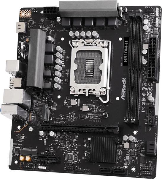 Материнська плата ASRock H810M-H (H810M-H) (Socket 1851, Intel H810, Micro-ATX)