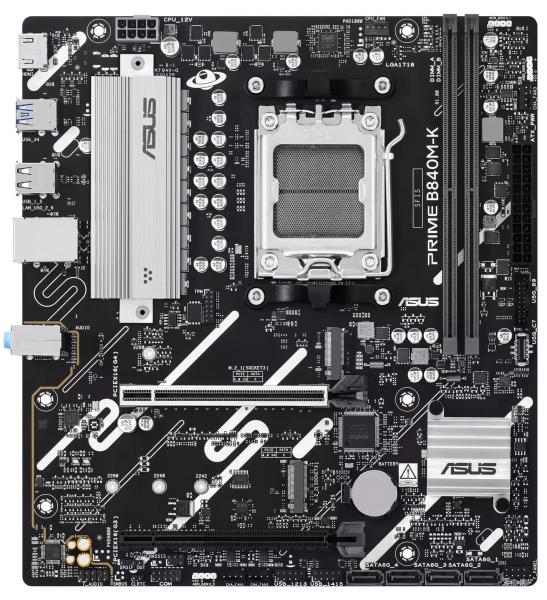 Материнська плата ASUS PRIME B840M-K (PRIME B840M-K) (Socket AM5, AMD B840, Micro-ATX)