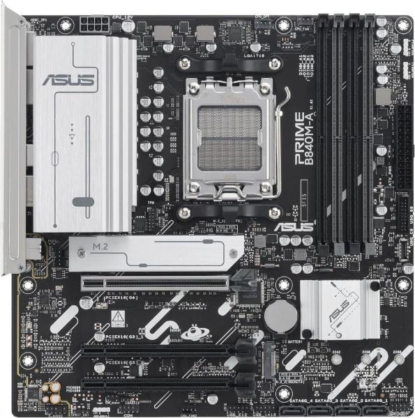 Материнська плата ASUS PRIME B840M-A-CSM (PRIME B840M-A-CSM) (Socket AM5, AMD B840, Micro-ATX)