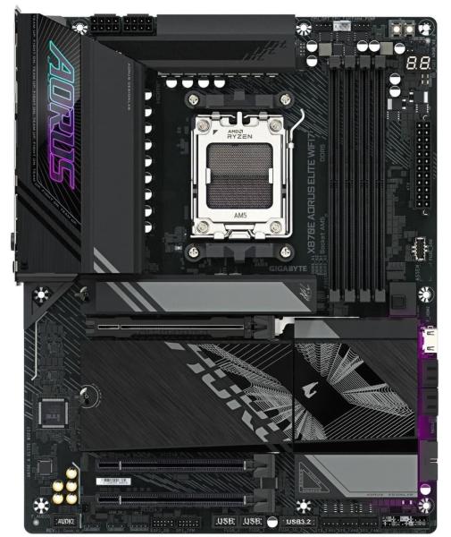 Материнська плата GIGABYTE X870E AORUS ELITE WIFI7 (X870E AORUS ELITE WIFI7) (Socket AM5, AMD X870E, ATX)