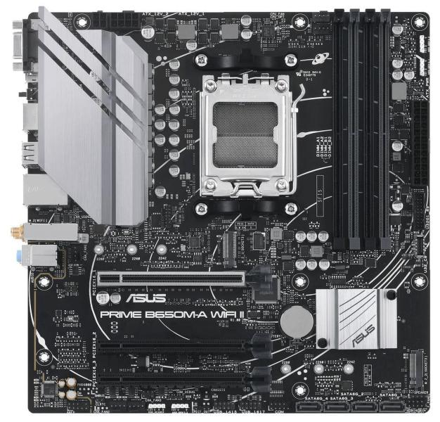 Материнська плата ASUS PRIME B650M-A WIFI II (PRIME B650M-A WIFI II) (Socket AM5, AMD B650, Micro-ATX) U1