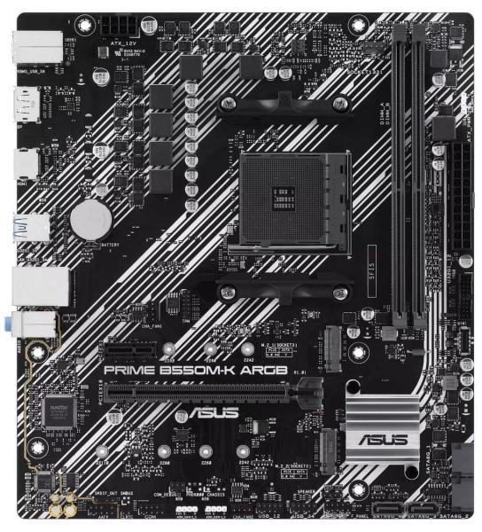 Материнська плата ASUS PRIME B550M-K ARGB (PRIME B550M-K ARGB) (Socket AM4, AMD B550, Micro-ATX)