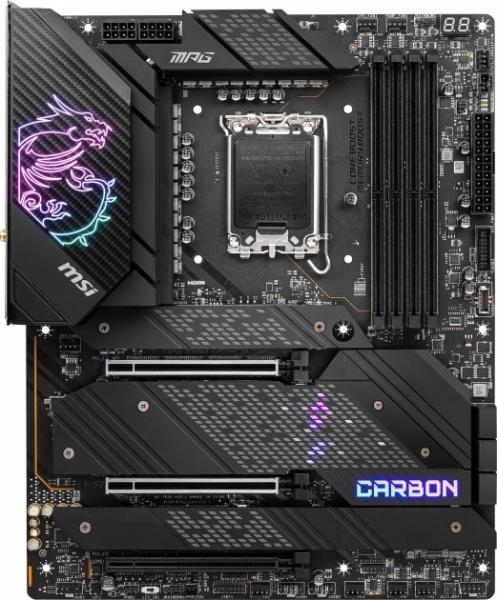 Материнська плата MSI MPG Z690 CARBON WIFI (MPG Z690 CARBON WIFI) (Socket 1700, Intel Z690, ATX) Б/в,U1