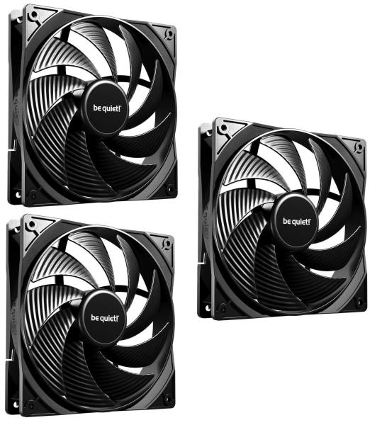 Комплект вентиляторов be quiet! PURE WINGS 3 140mm PWM high-speed 3 шт (BL138)