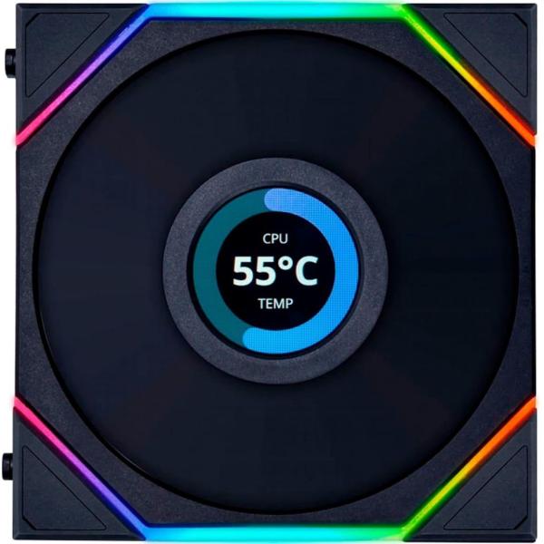Вентилятор Lian Li Uni Fan TL LCD Reverse 140 Black (G99.14RTLLCD1B.00) Б/в
