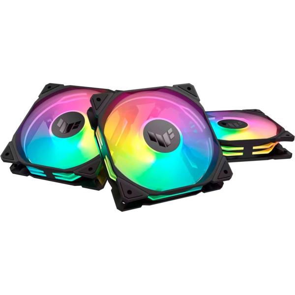 Комплект вентиляторів ASUS TUF Gaming 120мм TR120 ARGB Triple Pack Black (90DA0090-B09020)