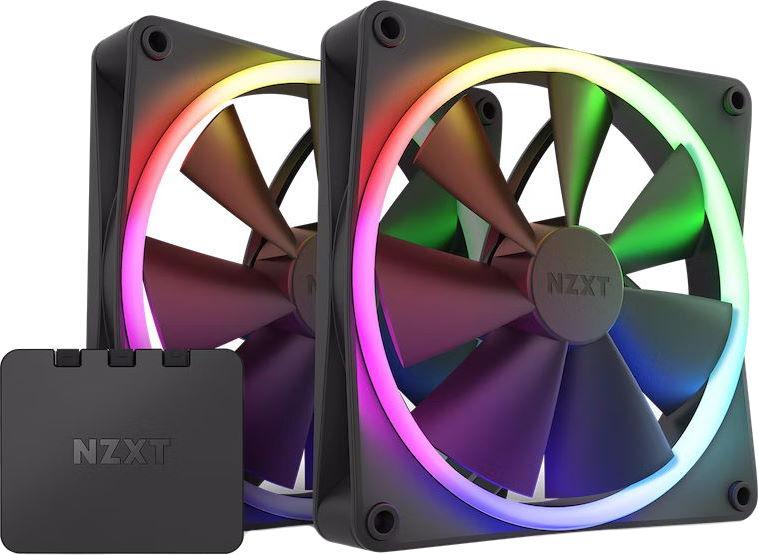Комплект вентиляторів NZXT F140 RGB Twin Pack Black (RF-R14DF-B1)