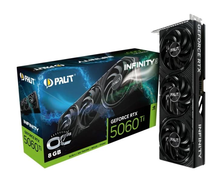 Відеокарта Palit GeForce RTX 5060 Ti Infinity 3 OC 8GB (NE7506TS19P1-GB2062S), фото 10