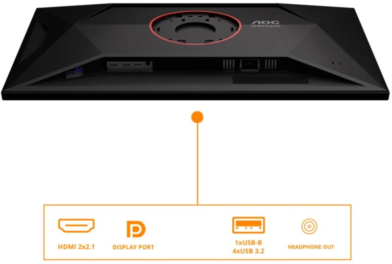 Монітор AOC U32G4U Black Red 31.5, фото 7