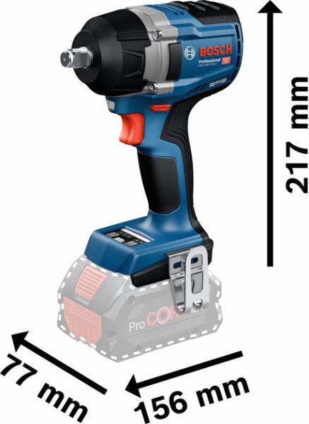 Акумуляторний гайкокрут Bosch GDS 18V-750 C (06019L9002), фото 3