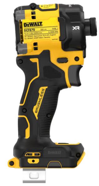 Акумуляторний ударний шурупокрут DeWALT DCF870NT (без АКБ та ЗП), фото 10