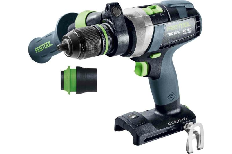 Акумуляторний безщітковий дриль-шурупокрут Festool QUADRIVE TDC 18/4 I-Basic (575601) (без АКБ та ЗП), фото 11