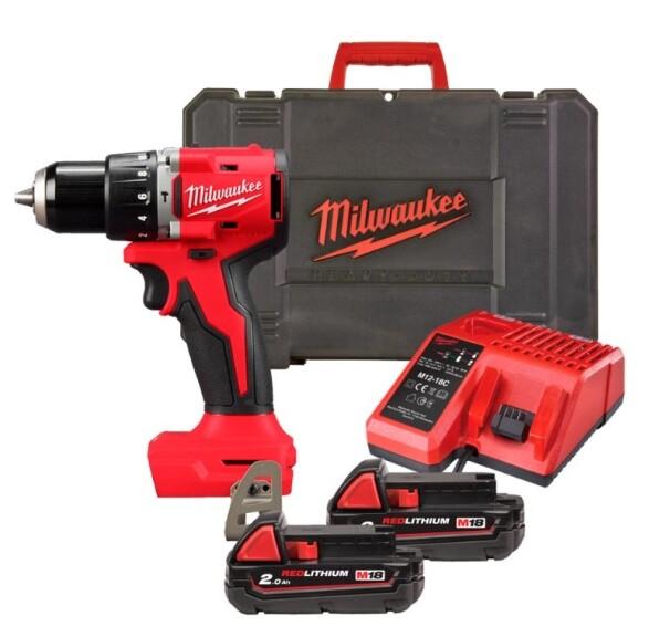 Дриль-шуруповерт акумуляторний MILWAUKEE M18 BLPDRC-202C (4933492822), фото 2