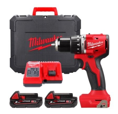 Дриль-шуруповерт акумуляторний MILWAUKEE M18 BLPDRC-202C (4933492822)