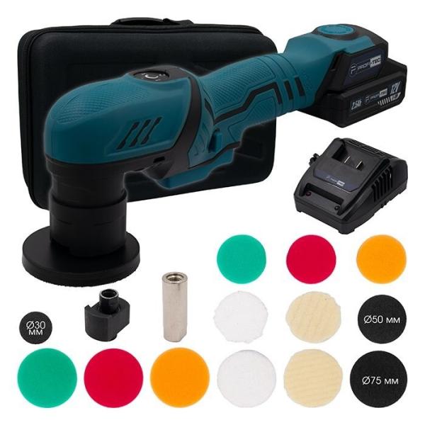 Акумуляторна полірувальна машина PROFI-TEC PPM-8012SCP Set, фото 12