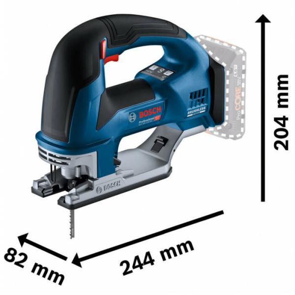 Акумуляторний лобзик Bosch GST 18V-155 BC Solo (06015B1001) (без АКБ та ЗП), фото 2