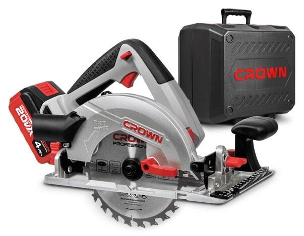 Пилка циркулярна акумуляторна Crown CT25002-165HX-4 BMC