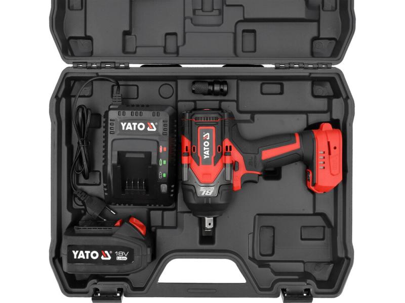Акумуляторний гайкокрут ударний Yato (YT-828071), фото 8