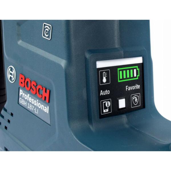 Акумуляторний перфоратор Bosch GBH 187-LI Solo (0611923020) (без АКБ та ЗП), фото 11
