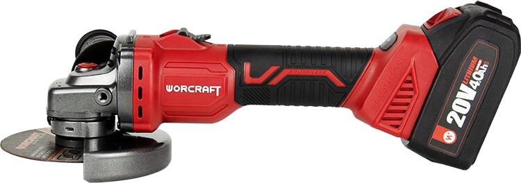 Акумуляторна безщіткова шліфувальна машина кутова Worcraft CAG-S20LiBS-125 (без АКБ і ЗП) (13222), фото 3