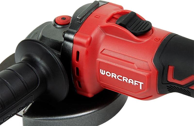 Акумуляторна безщіткова шліфувальна машина кутова Worcraft CAG-S20LiBS-125 (без АКБ і ЗП) (13222), фото 6