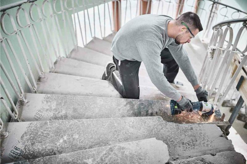 Акумуляторна кутова шліфувальна машина Festool AGC 18-125 EB-Basic (576825) (без АКБ та ЗП), фото 4