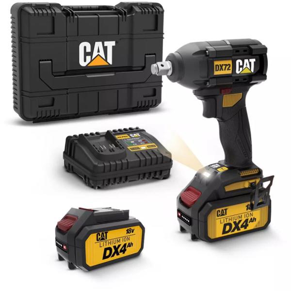Акумуляторний безщітковий ударний гайковерт CAT DX72, фото 3