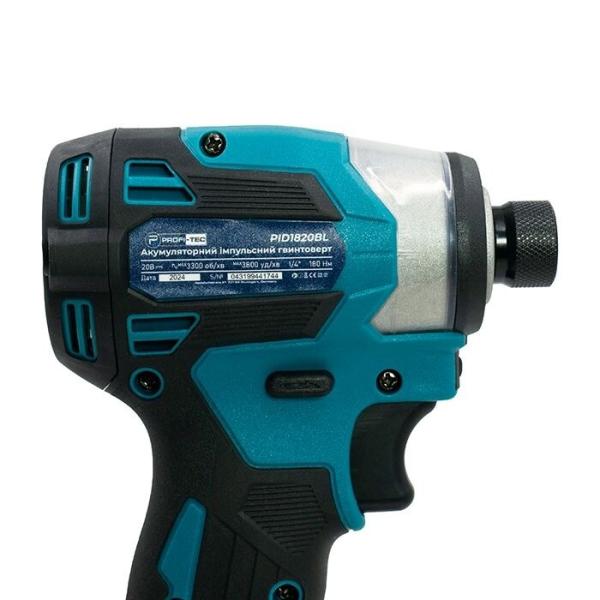 Акумуляторний гвинтокрут PROFI-TEC PID1820BL (006107) (без АКБ та ЗП), фото 6