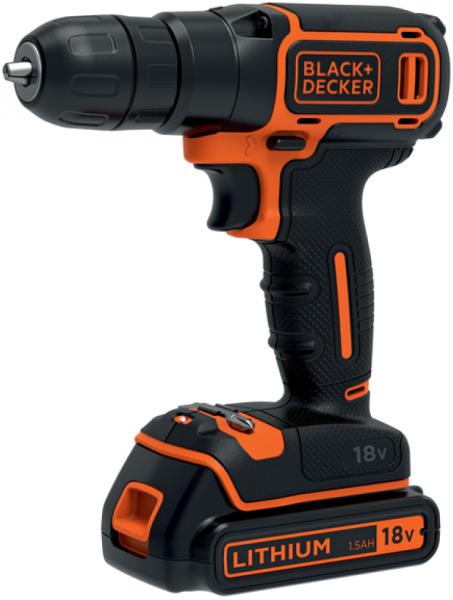 Дриль-шурупокрут акумуляторний BLACK&DECKER BDCD18