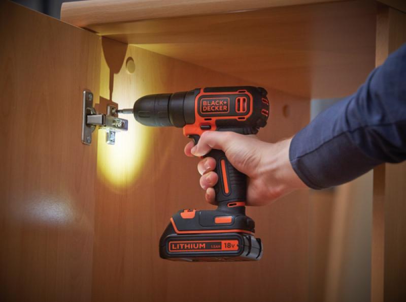 Дриль-шурупокрут акумуляторний BLACK&DECKER BDCD18, фото 2