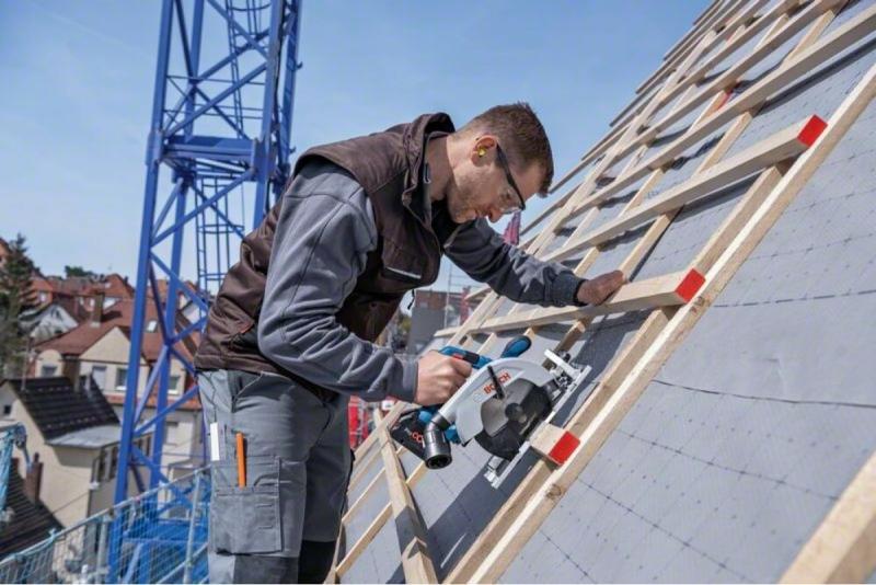 Акумуляторна дискова пилка Bosch GKS 185-LI Solo (06016C1221) (без АКБ та ЗП), фото 5