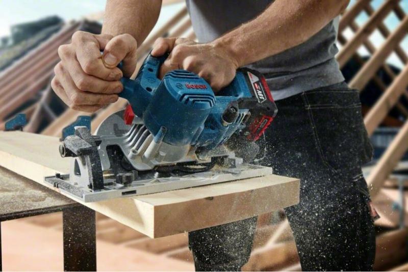 Акумуляторна дискова пилка Bosch GKS 185-LI Solo (06016C1221) (без АКБ та ЗП), фото 10