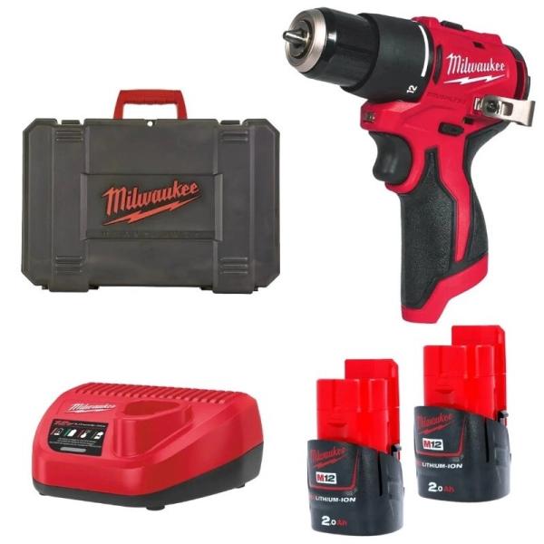 Акумуляторний шурупокрут Milwaukee M12 BLPDRC-202C (4933500422), фото 3