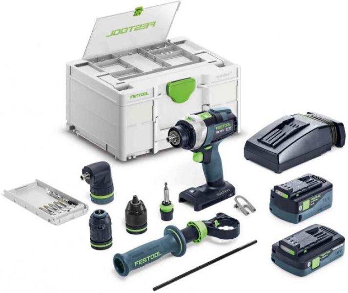 Акумуляторний дриль-шурупокрут FESTOOL QUADRIVE TPC 18/4 5.0/4.0 I-Set/XL (577622)
